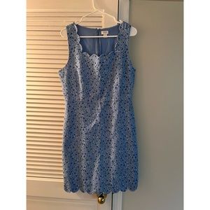 J crew scalloped spring floral sheath dress. Great for weddings, church, brunch